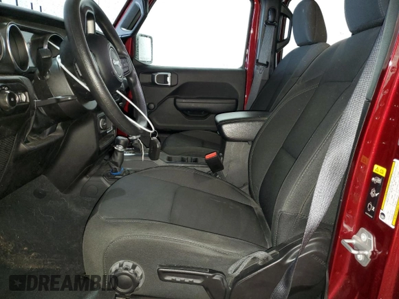 2022 Jeep Wrangler Unlimited Willys Sport with VIN 1C4HJXDN4NW132035, listed as a Copart auction lot 49408695 with 33,245 mi miles and Salvage Title. Bid and sale history available at DreamBid. Image 7.