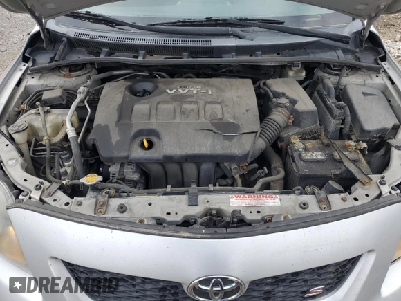 2010 Toyota Corolla with VIN 1NXBU4EE1AZ377581, listed as a Copart auction lot 52578805 with 242,776 mi miles and Salvage Title. Bid and sale history available at DreamBid. Image 11.