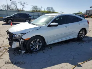 2018 Honda Civic EX with VIN 2HGFC2F74JH552276, listed as a Copart auction lot 52356985 with 64,650 mi miles and Salvage Title. Bid and sale history available at DreamBid. Image 1.