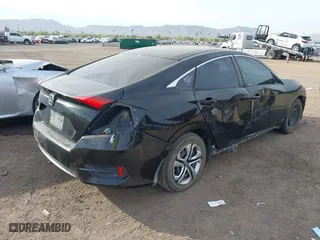2017 Honda Civic Sedan LX with VIN 19XFC2F53HE055853, listed as a IAAI auction lot 41906645 with 186,109 mi miles. Bid and sale history available at carsss.com. Image 4.