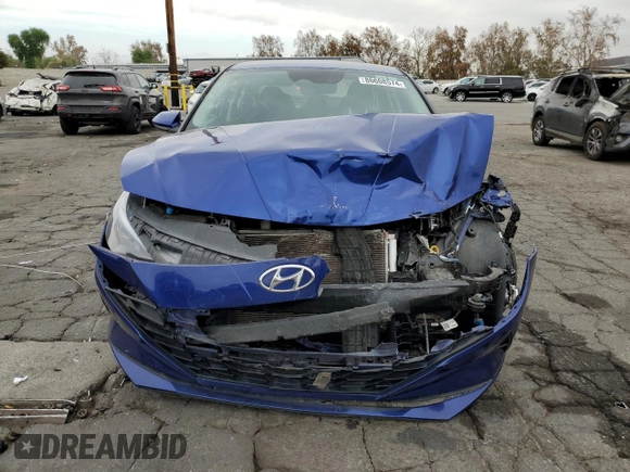 2021 Hyundai Elantra SEL with VIN 5NPLM4AG9MH018798, listed as a Copart auction lot 86608574 with 75,958 mi miles and Salvage Title. Bid and sale history available at carsss.com. Image 5.