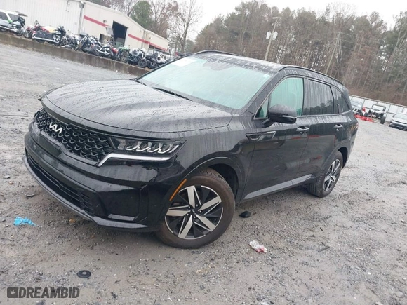 2023 Kia Sorento S with VIN 5XYRL4LC7PG222843, listed as a IAAI auction lot 41085176 with NaN miles. Bid and sale history available at carsss.com. Image 2.