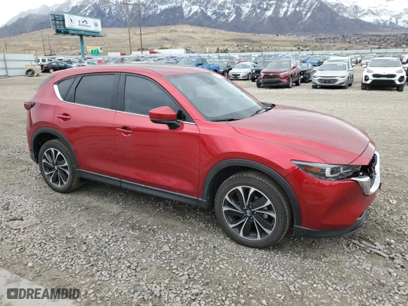 2022 Mazda CX-5 2.5 S Premium Plus Package with VIN JM3KFBEM0N0540820, listed as a Copart auction lot 49212845 with 32,515 mi miles and Salvage Title. Bid and sale history available at carsss.com. Image 4.