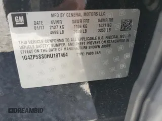 2017 Buick LaCrosse Essence with VIN 1G4ZP5SS0HU187464, listed as a Copart auction lot 58582484 with 39,447 mi miles and Salvage Title. Bid and sale history available at carsss.com. Image 12.