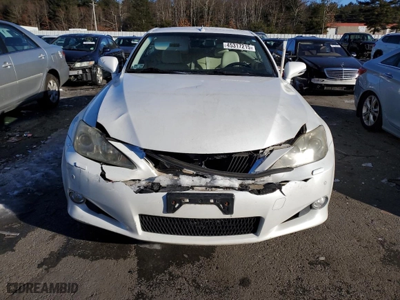 2010 Lexus IS 250C with VIN JTHFF2C26A2509970, listed as a Copart auction lot 45317215 with 79809 miles and Salvage Title. Bid and sale history available at carsss.com. Image 5.