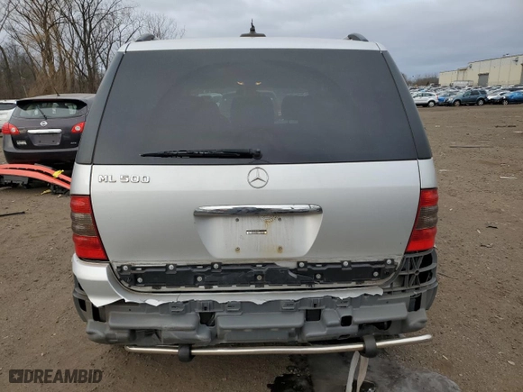 2005 Mercedes-Benz M-Class 5.0L with VIN 4JGAB75E65A532359, listed as a Copart auction lot 41510825 with 139,916 mi miles and Salvage Title. Bid and sale history available at carsss.com. Image 6.