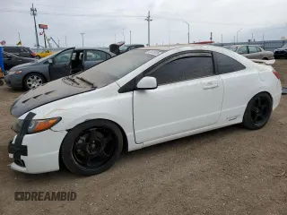 2008 Honda Civic Cpe Si with VIN 2HGFG215X8H708678, listed as a Copart auction lot 49978925 with 143,362 mi miles and Salvage Title. Bid and sale history available at carsss.com. Image 1.