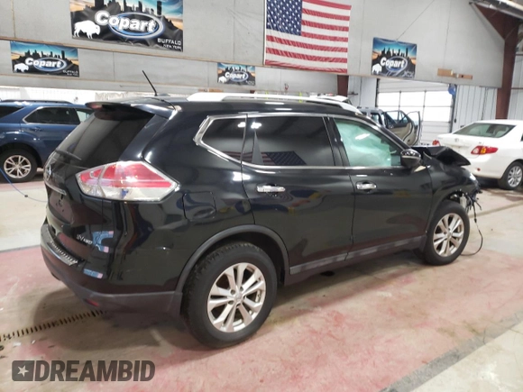 2015 Nissan Rogue SL with VIN 5N1AT2MV3FC896567, listed as a Copart auction lot 50339495 with Not provided miles and Salvage title. Bid and sale history available at DreamBid. Image 3.