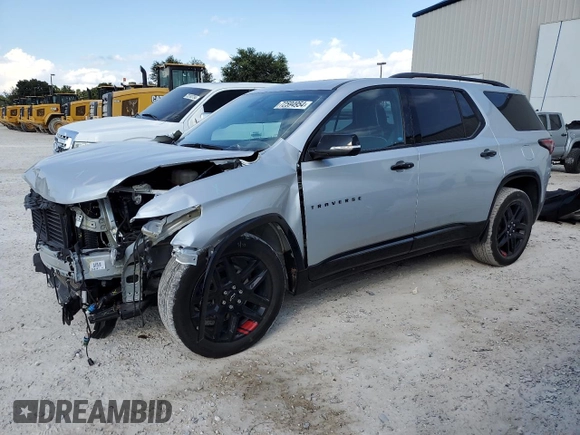 2022 Chevrolet Traverse Premier with VIN 1GNERKKW5NJ120765, listed as a Copart auction lot 72594954 with 35,055 mi miles and Salvage Title. Bid and sale history available at carsss.com. Image 1.