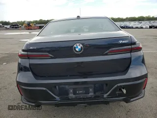 2024 BMW 7 Series 740i xDrive with VIN WBA33EH09RCR24113, listed as a Copart auction lot 56699365 with Not provided miles and Salvage title. Bid and sale history available at DreamBid. Image 6.