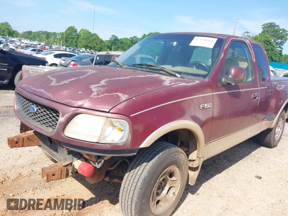 1997 Ford F-150 with VIN 1FTEX08L9VKB68781, listed as a IAAI auction lot 42158314 with 253,555 mi miles and . Bid and sale history available at DreamBid. Image 2.