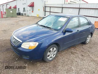 2008 Kia Spectra SX with VIN KNAFE121485518129, listed as a IAAI auction lot 42038466 with 136,642 mi miles. Bid and sale history available at carsss.com. Image 2.