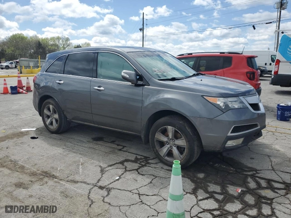 2012 Acura MDX Tech Pkg with VIN 2HNYD2H31CH501247, listed as a Copart auction lot 52243135 with 130,501 mi miles and Salvage Title. Bid and sale history available at carsss.com. Image 4.
