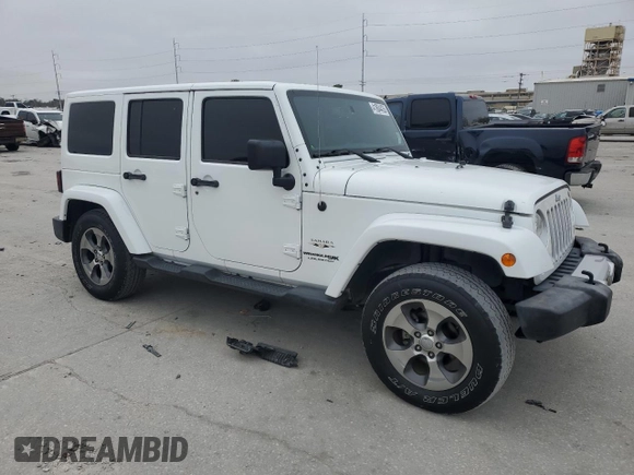 2018 Jeep Wrangler JK Unlimited Sahara with VIN 1C4BJWEG2JL898583, listed as a Copart auction lot 41804435 with 72,922 mi miles and Salvage Title. Bid and sale history available at carsss.com. Image 4.