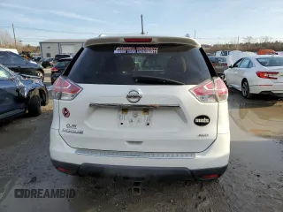 2016 Nissan Rogue S with VIN KNMAT2MV9GP623535, listed as a Copart auction lot 84879944 with 127,755 mi miles and Salvage Title. Bid and sale history available at carsss.com. Image 6.