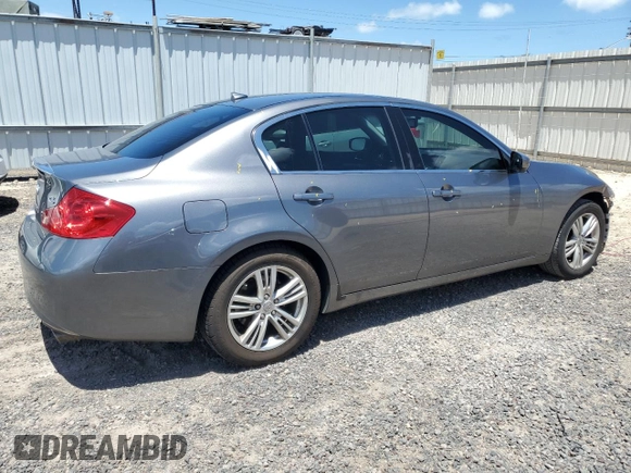 2012 Infiniti G25 Journey with VIN JN1DV6AP3CM812636, listed as a Copart auction lot 58236105 with 86,521 mi miles and Salvage title. Bid and sale history available at DreamBid. Image 3.