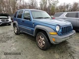 2005 Jeep Liberty Sport with VIN 1J4GL48535W610454, listed as a Copart auction lot 81914214 with 127,181 mi miles and Salvage Title. Bid and sale history available at DreamBid. Image 12.