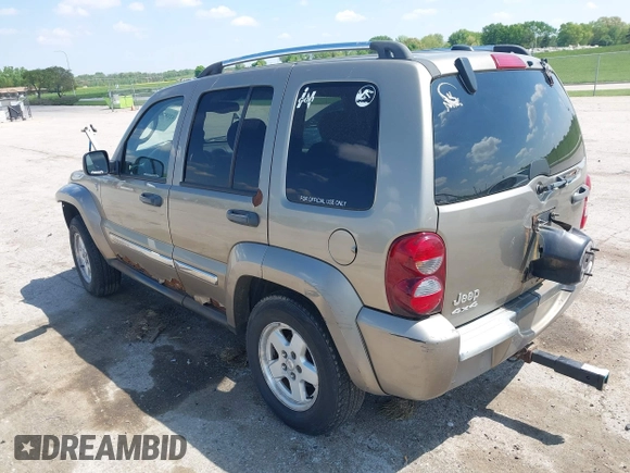 2005 Jeep Liberty Limited with VIN 1J4GL58K05W712676, listed as a IAAI auction lot 42187849 with 222,220 mi miles and . Bid and sale history available at carsss.com. Image 3.