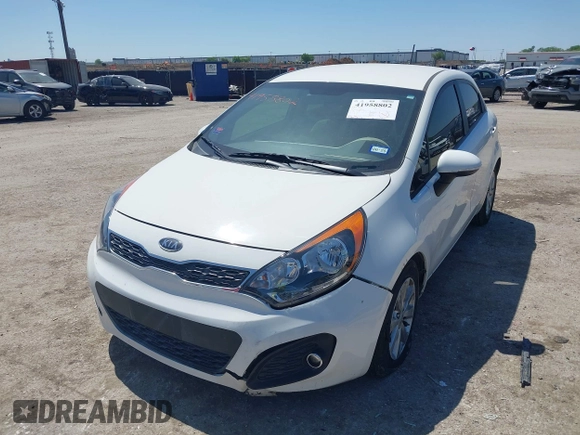 2013 Kia Rio SX with VIN KNADN5A30D6097807, listed as a IAAI auction lot 41958802 with 23,944 mi miles. Bid and sale history available at carsss.com. Image 18.