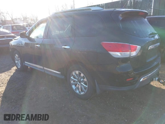 2014 Nissan Pathfinder SV with VIN 5N1AR2MM8EC616324, listed as a IAAI auction lot 41767861 with 110,833 mi miles. Bid and sale history available at carsss.com. Image 3.