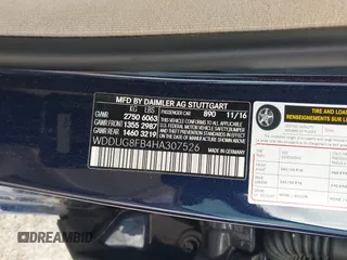 2017 Mercedes-Benz S 550 z VIN WDDUG8FB4HA307526, wystawiony jako IAAI lot #42473506 z przebiegiem 56 709 mil mil oraz . Historia ofert i sprzedaży dostępna na DreamBid. Obrazek 9.