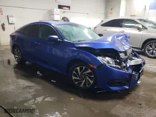 2017 Honda Civic Sedan EX with VIN 19XFC2F79HE081326, listed as a Copart auction lot 42288255 with 53,547 mi miles and Salvage Title. Bid and sale history available at carsss.com. Image 4.