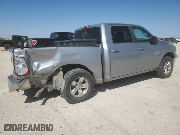 2021 Ram 1500 Classic SLT with VIN 1C6RR6LGXMS531538, listed as a Copart auction lot 48522185 with 74,869 mi miles and Salvage Title. Bid and sale history available at carsss.com. Image 3.