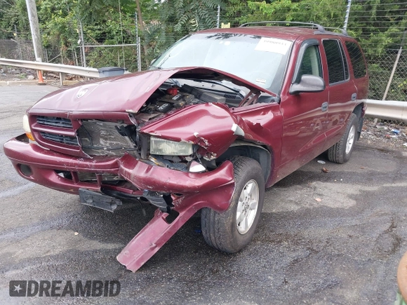 2002 Dodge Durango Sport with VIN 1B4HS38N32F206649, listed as a IAAI auction lot 40725627 with 290,822 mi miles. Bid and sale history available at carsss.com. Image 2.
