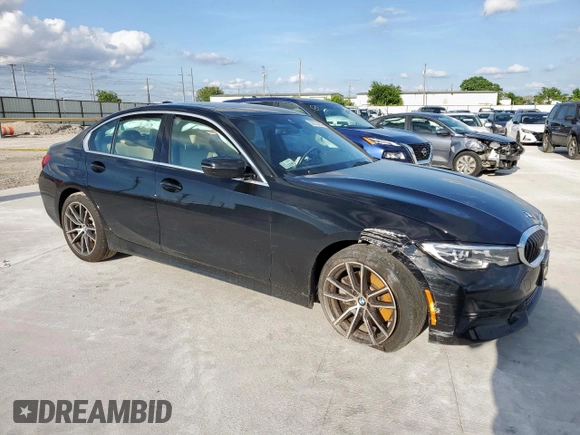 2020 BMW 3 Series 330i with VIN 3MW5R1J04L8B37143, listed as a Copart auction lot 58275205 with 29,938 mi miles and Salvage title. Bid and sale history available at DreamBid. Image 4.