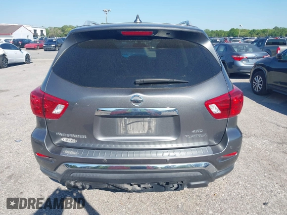 2020 Nissan Pathfinder Platinum with VIN 5N1DR2DM9LC605276, listed as a IAAI auction lot 41814464 with 78,249 mi miles. Bid and sale history available at carsss.com. Image 16.