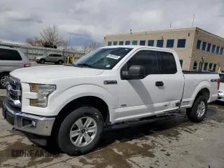 2017 Ford F-150 XL with VIN 1FTEX1EP9HKC44209, listed as a Copart auction lot 49645355 with 136,400 mi miles and Salvage Title. Bid and sale history available at carsss.com. Image 1.