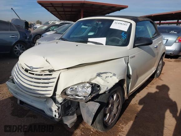 2005 Chrysler PT Cruiser with VIN 3C3EY55X55T530285, listed as a IAAI auction lot 41498283 with 155,634 mi miles and . Bid and sale history available at DreamBid. Image 2.