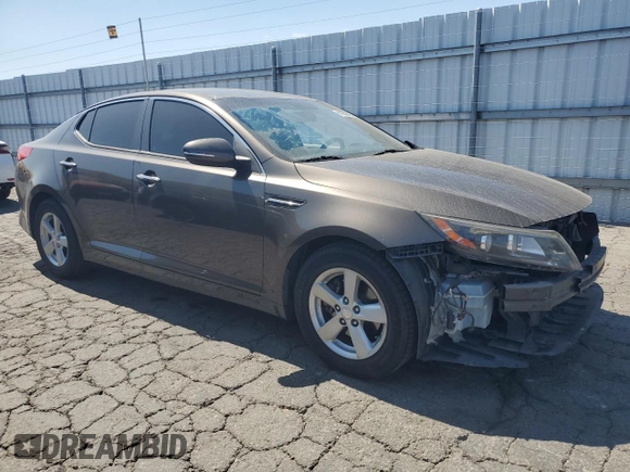 2014 Kia Optima LX with VIN 5XXGM4A73EG287880, listed as a Copart auction lot 61608025 with 130,624 mi miles and Salvage title. Bid and sale history available at DreamBid. Image 4.