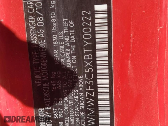 2011 MINI Clubman with VIN WMWZF3C5XBTY00222, listed as a Copart auction lot 49481465 with 110,731 mi miles and Salvage Title. Bid and sale history available at DreamBid. Image 14.