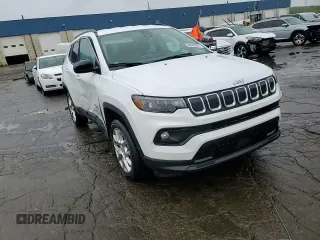 2022 Jeep Compass Latitude Lux с VIN 3C4NJDFB1NT153046, выставлен на аукционе Copart как лот 58092595 с пробегом 23 747 миль миль и Списание • Salvage title. История ставок и продаж доступна на DreamBid. Изображение 14.