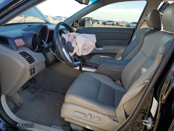 2009 Acura RDX Tech Pkg with VIN 5J8TB18599A002254, listed as a Copart auction lot 43114785 with 159,673 mi miles and Salvage Title. Bid and sale history available at carsss.com. Image 7.