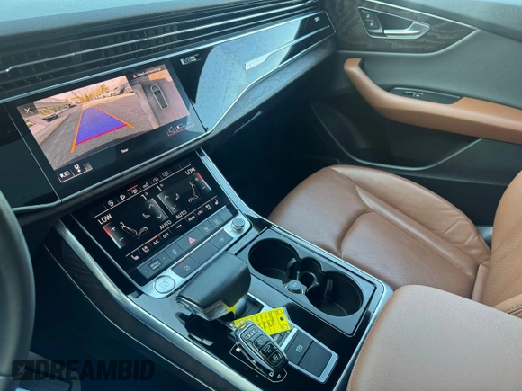 2019 Audi Q8 Premium Plus with VIN WA1EVAF16KD031014, listed as a Copart auction lot 55879645 with 116,056 mi miles and Clean Title. Bid and sale history available at carsss.com. Image 10.