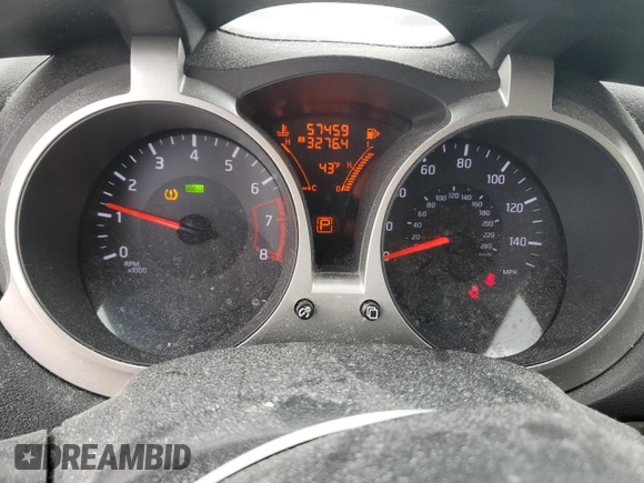 2015 Nissan Juke S with VIN JN8AF5MV0FT551711, listed as a Copart auction lot 51844825 with 57,459 mi miles and Salvage Title. Bid and sale history available at carsss.com. Image 9.