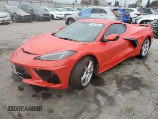 2023 Chevrolet Corvette 2LT with VIN 1G1YB2D44P5116636, listed as a Copart auction lot 86659504 with 2,027 mi miles and Salvage Title. Bid and sale history available at carsss.com. Image 1.