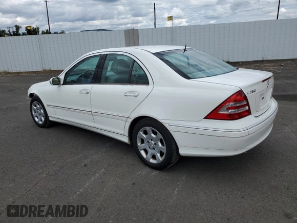2006 Mercedes-Benz C with VIN WDBRF54J96A913217, listed as a Copart auction lot 60497924 with 219,657 mi miles and Salvage Title. Bid and sale history available at DreamBid. Image 2.