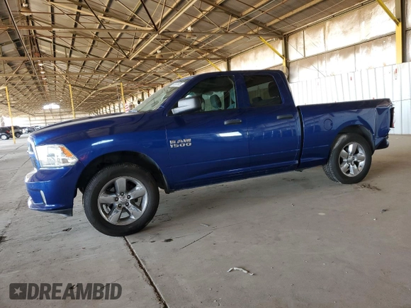 2018 Ram 1500 Express with VIN 1C6RR6FG5JS280628, listed as a Copart auction lot 61007805 with 128,470 mi miles and Salvage title. Bid and sale history available at DreamBid. Image 1.