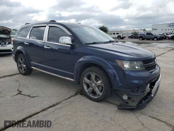2017 Dodge Journey Crossroad Plus with VIN 3C4PDCGG4HT581492, listed as a Copart auction lot 56106085 with 129,476 mi miles and Salvage title. Bid and sale history available at DreamBid. Image 4.