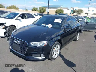 2018 Audi A3 Sedan Premium with VIN WAUAUGFF8J1041935, listed as a IAAI auction lot 41700356 with 44,611 mi miles. Bid and sale history available at carsss.com. Image 2.