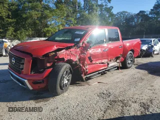 2021 Nissan Titan SV with VIN 1N6AA1EF0MN507040, listed as a Copart auction lot 81566564 with 31,349 mi miles and Salvage Title. Bid and sale history available at DreamBid. Image 1.
