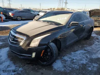 2017 Cadillac ATS Coupe Premium Luxury AWD with VIN 1G6AJ1RS3H0196395, listed as a Copart auction lot 88795125 with 96,661 mi miles and Salvage Title. Bid and sale history available at carsss.com. Image 1.