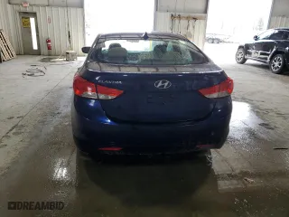 2013 Hyundai Elantra GLS with VIN 5NPDH4AE1DH455122, listed as a Copart auction lot 53023755 with 0 mi miles and Salvage Title. Bid and sale history available at carsss.com. Image 6.