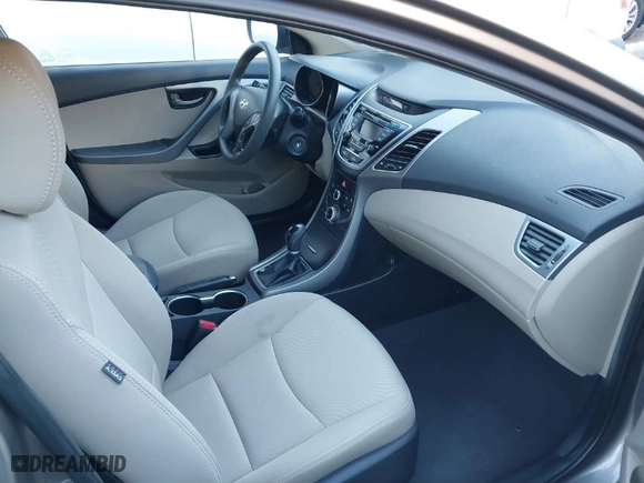 2016 Hyundai Elantra SE with VIN 5NPDH4AE2GH698135, listed as a IAAI auction lot 41337872 with 1 mi miles. Bid and sale history available at carsss.com. Image 5.