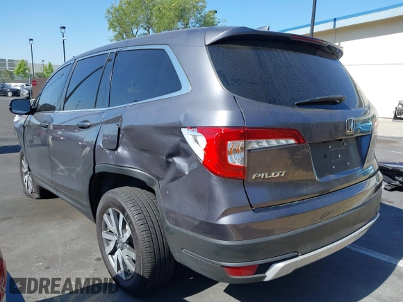 2021 Honda Pilot EX with VIN 5FNYF5H35MB036402, listed as a IAAI auction lot 42280114 with Not provided miles and . Bid and sale history available at DreamBid. Image 3.