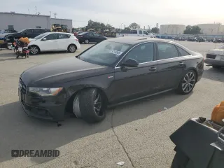 2012 Audi A6 Prestige with VIN WAUHGAFC4CN119339, listed as a Copart auction lot 52168965 with 106,943 mi miles and Salvage title. Bid and sale history available at DreamBid. Image 1.