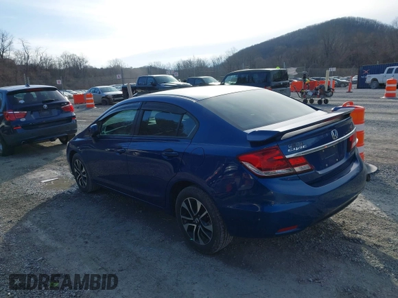 2015 Honda Civic EX with VIN 19XFB2F87FE040749, listed as a IAAI auction lot 41741707 with 67,790 mi miles and . Bid and sale history available at carsss.com. Image 3.